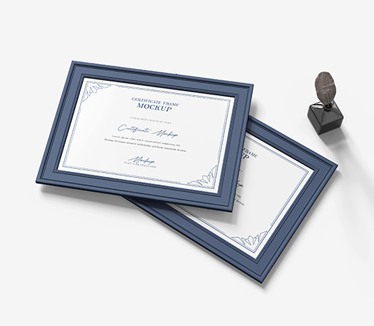 certificate photo framing
