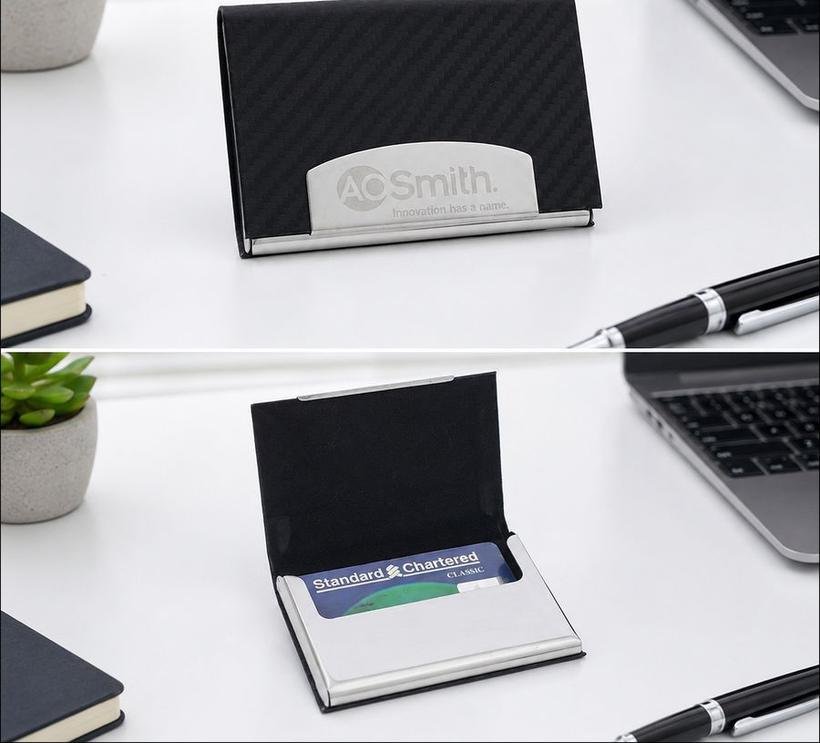 Carbon-Texture Card Holder