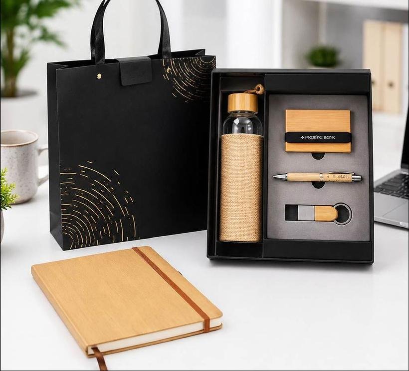 5-in-1 Bamboo Gift Set with Carry Bag
