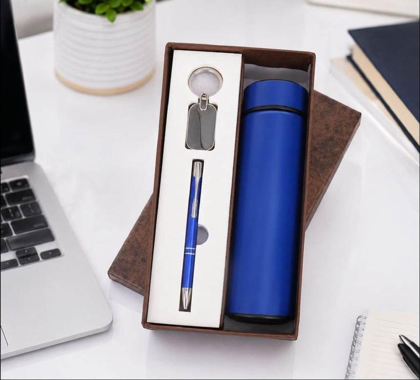 3-in-1 Bottle, Keychain & Pen Set