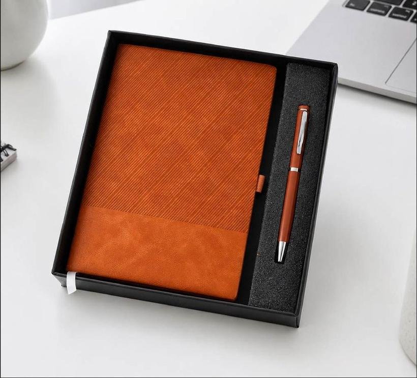 2-in-1 Diamond-Texture Notebook & Pen Set