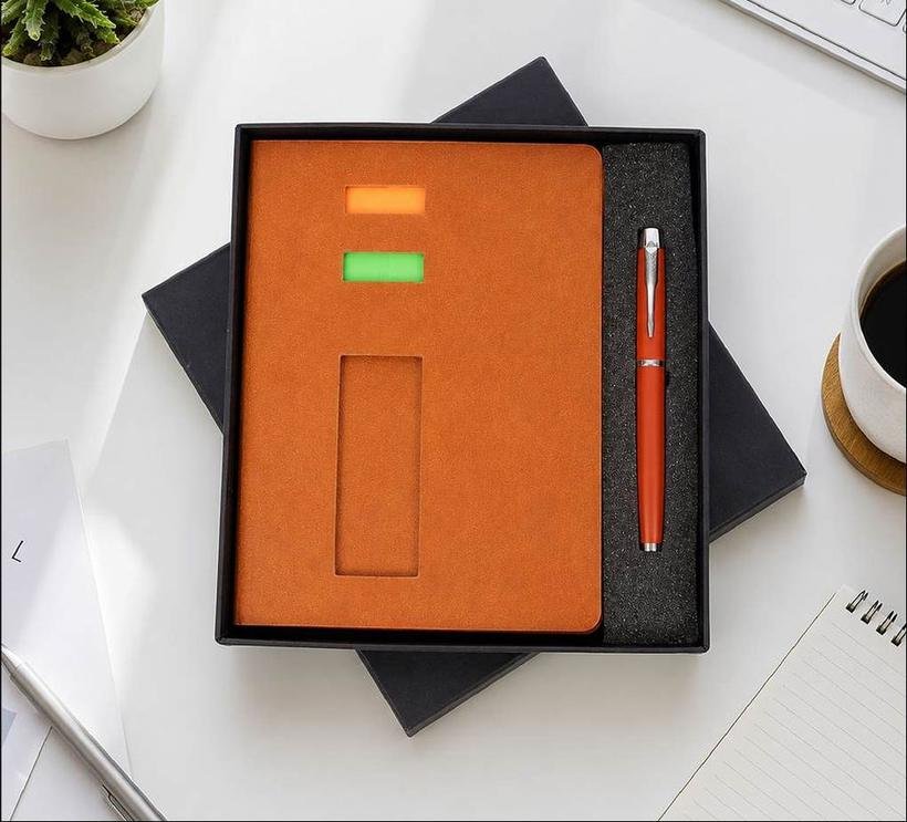 2-in-1 Desk Organiser Notebook & Pen Set