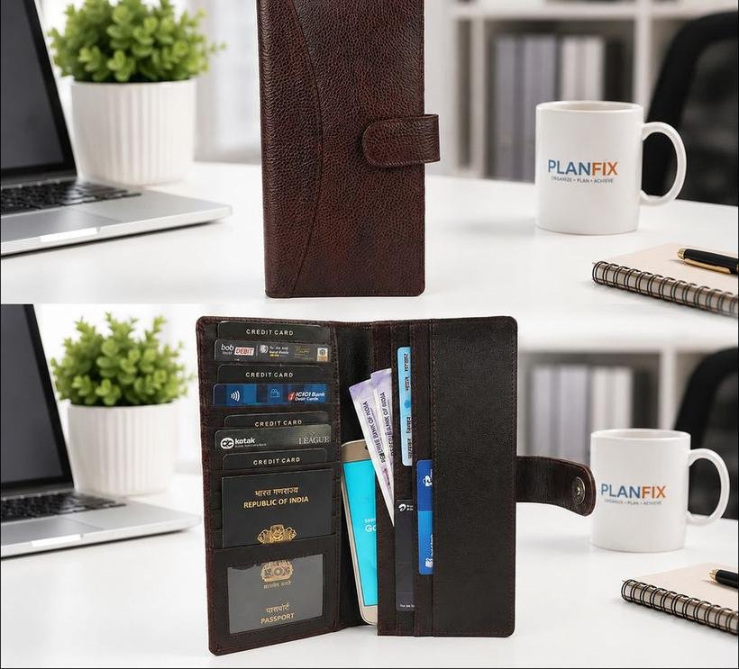 Long Travel Wallet with Snap Tab