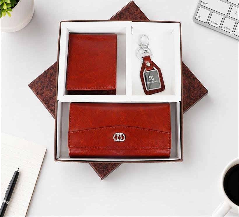 3-in-1 His & Hers Wallet Set with Keychain