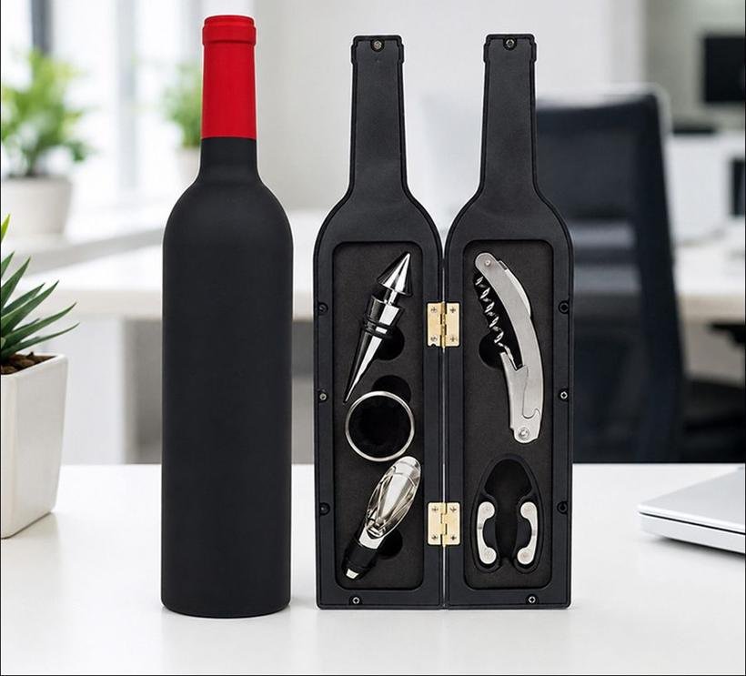 Wine Bottle Bar Accessory Set