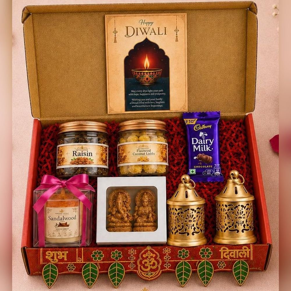 Golden Lantern & Toran Diwali Hamper