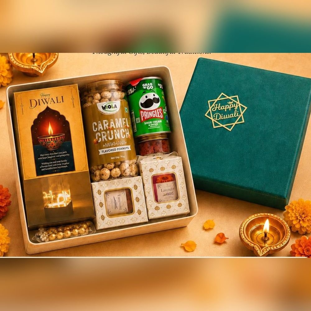 Emerald Caramel Crunch Diwali Hamper